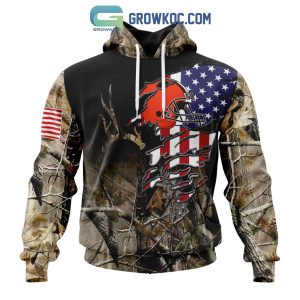 Cleveland Browns NFL Special Camo Realtree Hunting Personalized Hoodie T Shirt