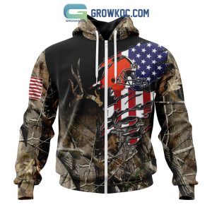 Cleveland Browns NFL Special Camo Realtree Hunting Personalized Hoodie T Shirt