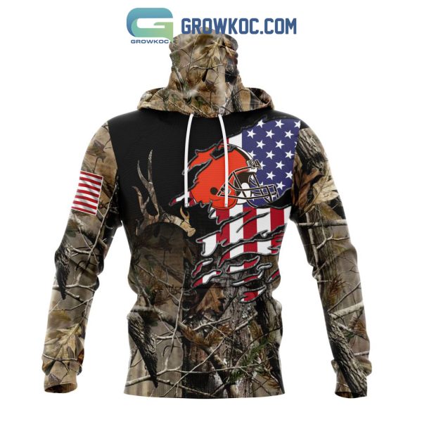 Cleveland Browns NFL Special Camo Realtree Hunting Personalized Hoodie T Shirt