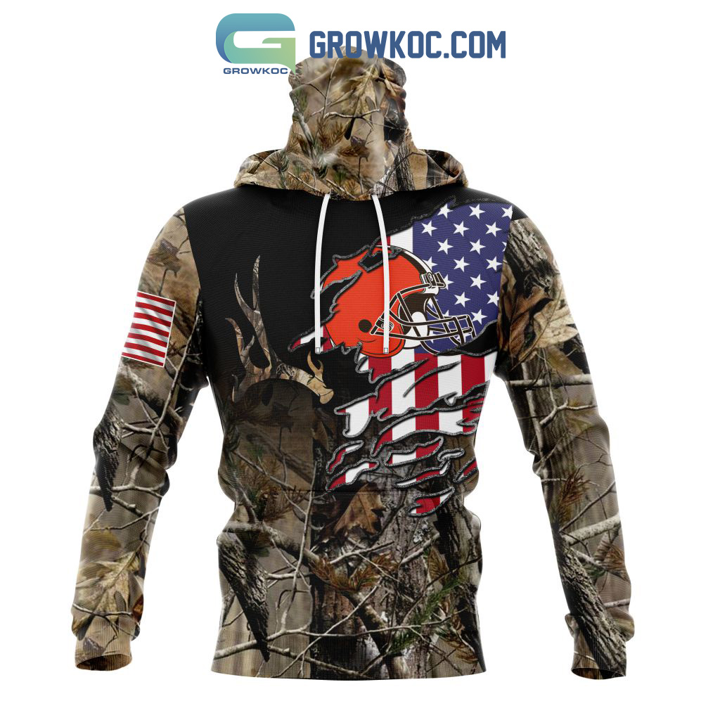 Cleveland Browns NFL Special Camo Realtree Hunting Personalized Hoodie T  Shirt - Growkoc