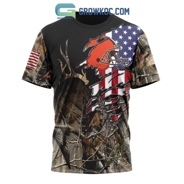 Cleveland Browns NFL Special Camo Realtree Hunting Personalized Hoodie T Shirt