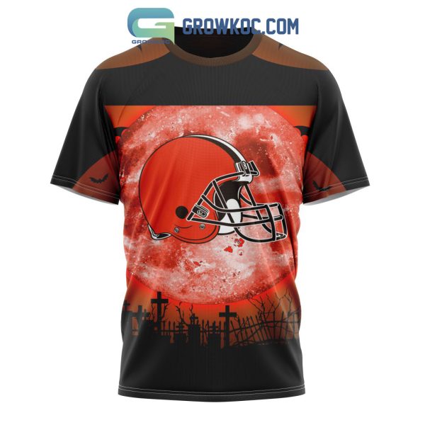 Cleveland Browns NFL Special Halloween Night Concepts Kits Hoodie T Shirt