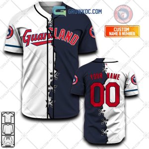 Cleveland Guardians MLB Personalized Mix Baseball Jersey