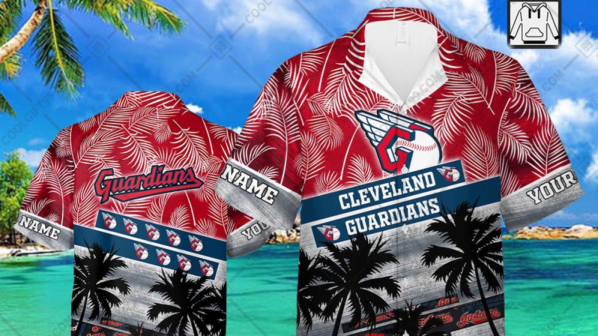 Cleveland Guardians MLB Personalized Palm Tree Hawaiian Shirt - Growkoc