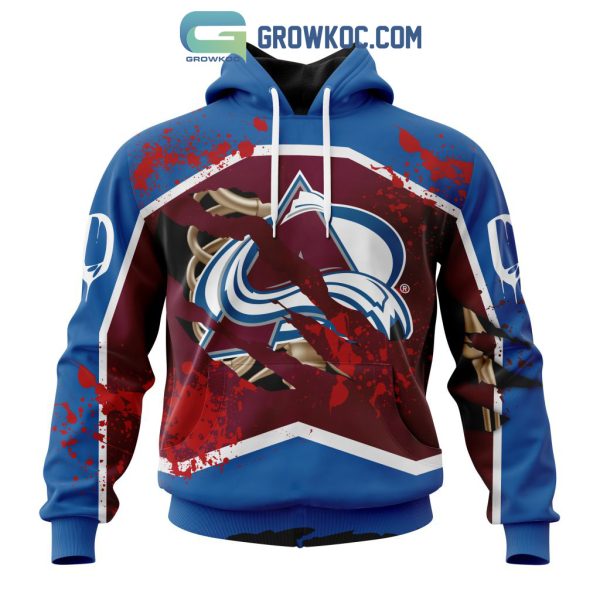 Colorado Avalanche NHL Special Design Jersey With Your Ribs For Halloween Hoodie T Shirt