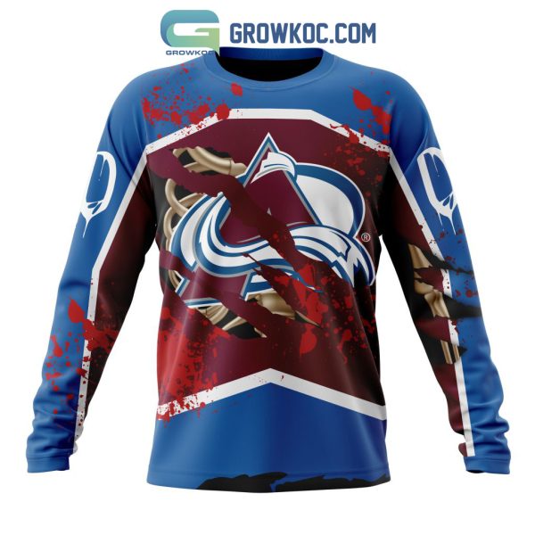 Colorado Avalanche NHL Special Design Jersey With Your Ribs For Halloween Hoodie T Shirt