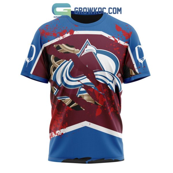 Colorado Avalanche NHL Special Design Jersey With Your Ribs For Halloween Hoodie T Shirt