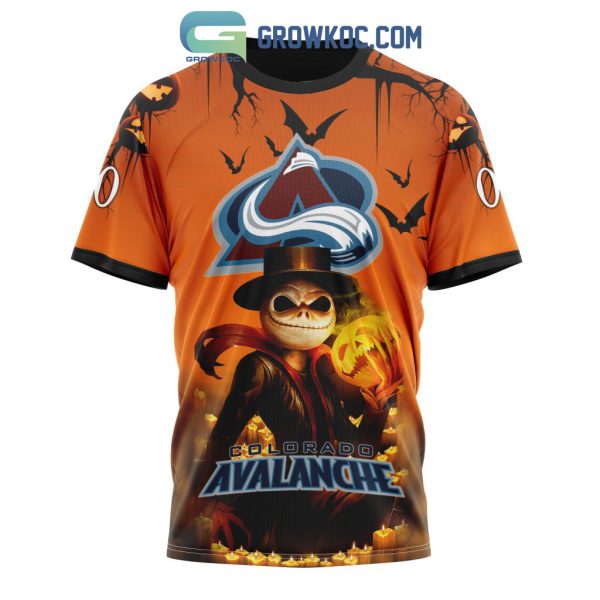 Colorado Avalanche NHL Special Jack Skellington Halloween Concepts Hoodie T Shirt