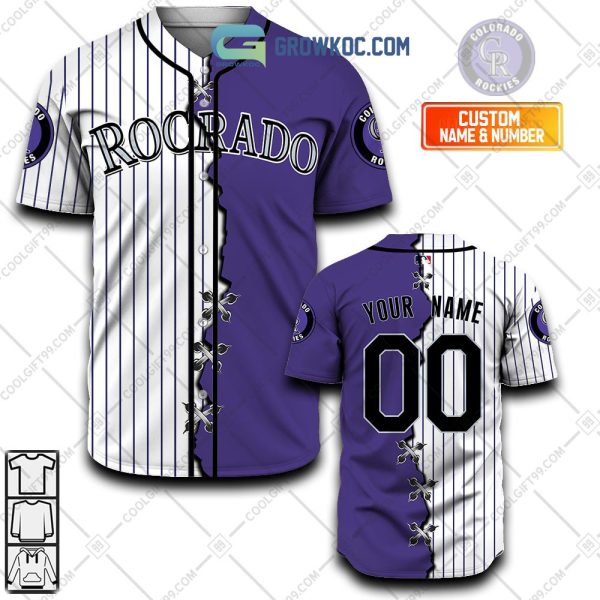 Colorado Rockies MLB Personalized Mix Baseball Jersey