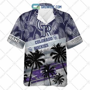 Colorado Rockies MLB Personalized Palm Tree Hawaiian Shirt