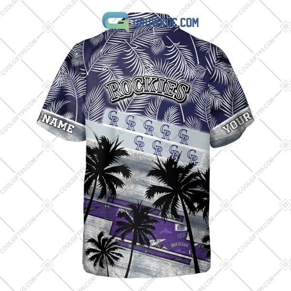 Colorado Rockies MLB Personalized Palm Tree Hawaiian Shirt