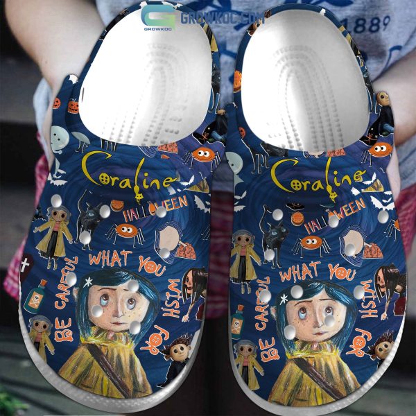 Coraline Halloween Be Careful What You Wish For Clogs Crocs