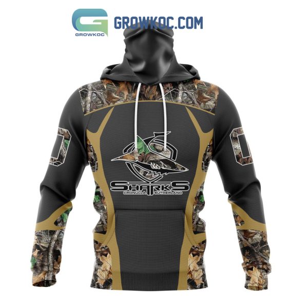 Cronulla Sutherland Sharks NRL Special Camo Hunting Personalized Hoodie T Shirt