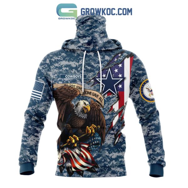 Dallas Cowboys NFL Honor US Navy Veterans All Gave Some Some Gave All Personalized Hoodie T Shirt