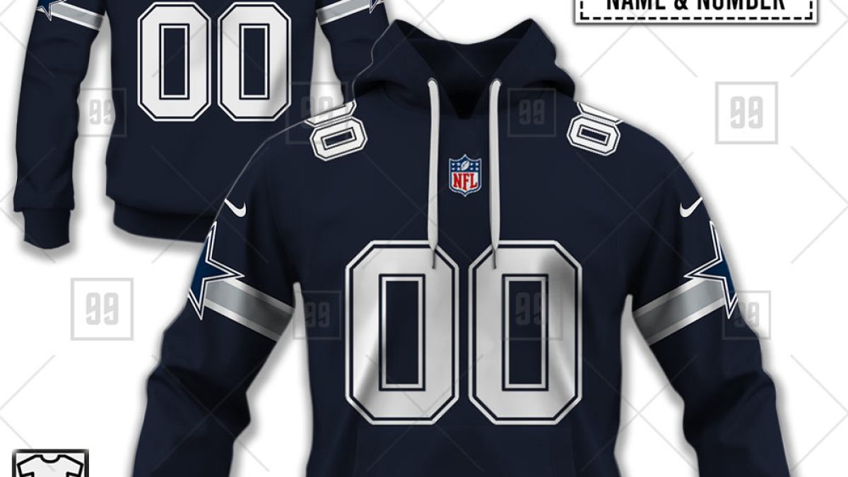 Dallas Cowboys NFL Personalized Home Jersey Hoodie T Shirt - Growkoc