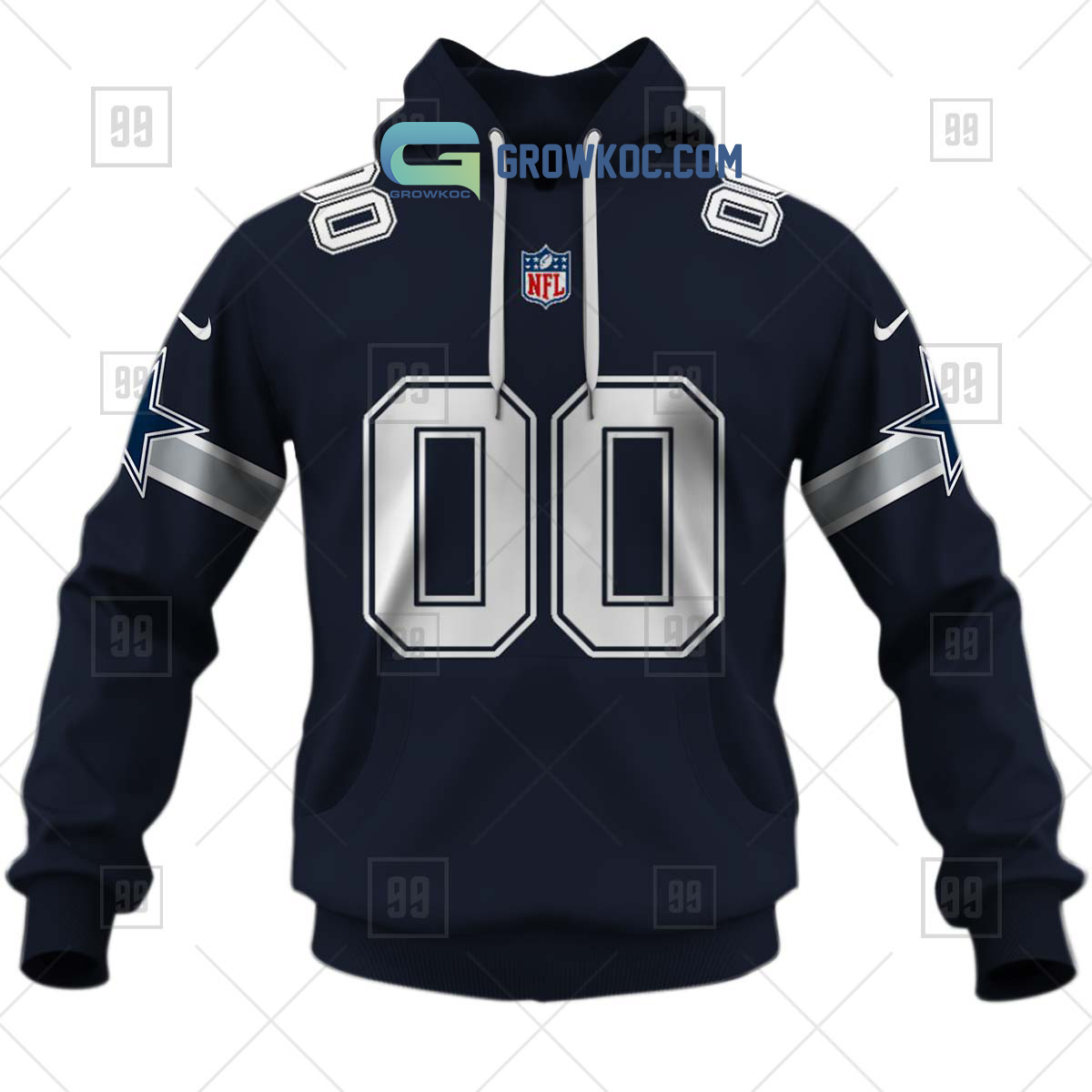 Dallas Cowboys NFL Christmas Personalized Hoodie Zipper Fleece Jacket -  Growkoc