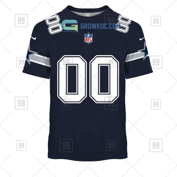 Dallas Cowboys NFL Personalized Home Jersey Hoodie T Shirt
