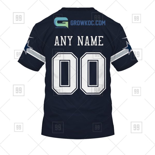 Dallas Cowboys NFL Personalized Home Jersey Hoodie T Shirt