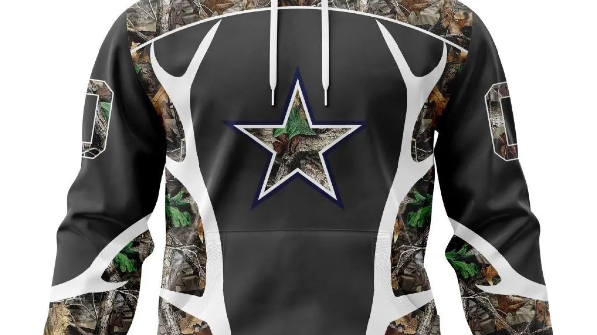 Men's Camo Dallas Cowboys Brown Custom 3D Hoodie - Dallas Cowboys Home