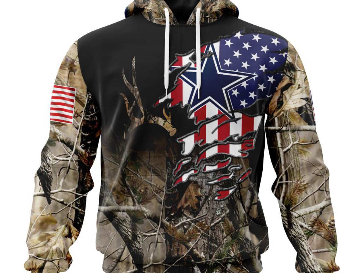 NFL Dallas Cowboys Fans Camo Hunting Pattern All Over Printed 3D Shirt