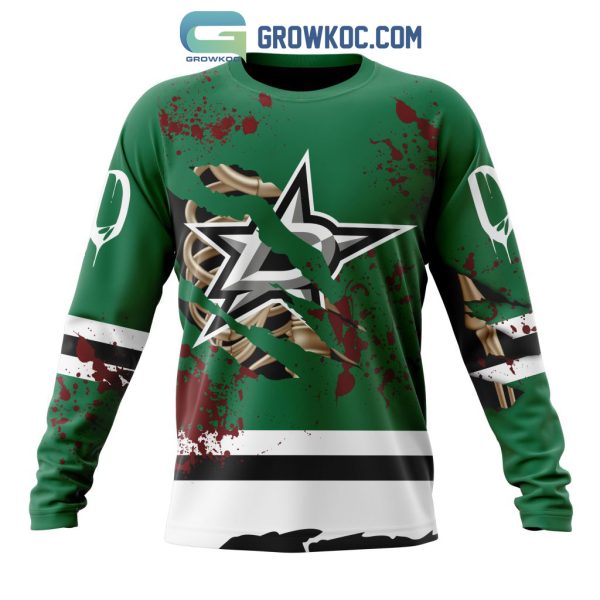 Dallas Stars NHL Special Design Jersey With Your Ribs For Halloween Hoodie T Shirt