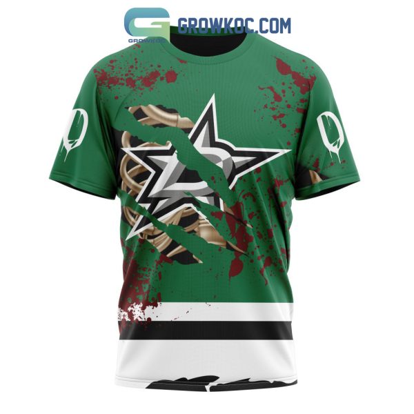 Dallas Stars NHL Special Design Jersey With Your Ribs For Halloween Hoodie T Shirt