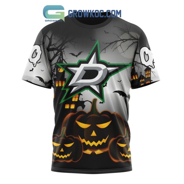 Dallas Stars NHL Special Pumpkin Halloween Night Hoodie T Shirt