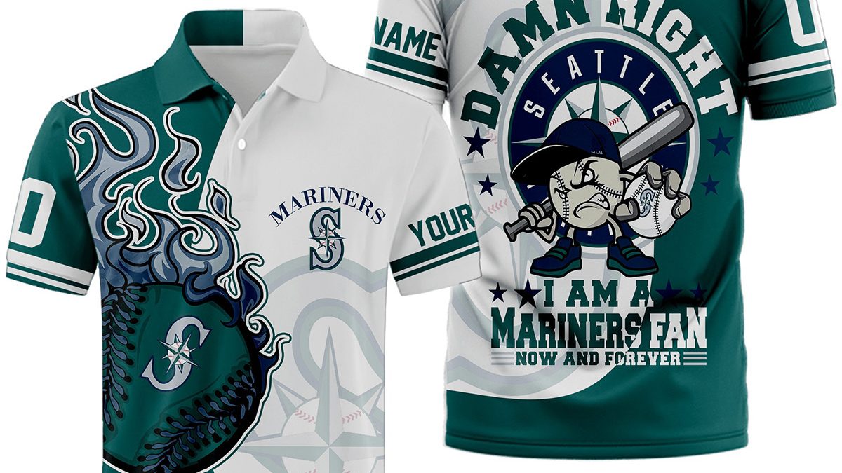 Custom Mariners V Neck Baseball Jerseys