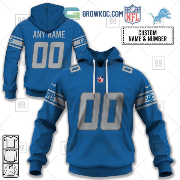 Detroit Lions NFL Personalized Home Jersey Hoodie T Shirt