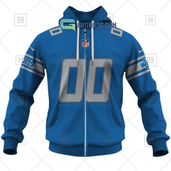 Detroit Lions NFL Personalized Home Jersey Hoodie T Shirt