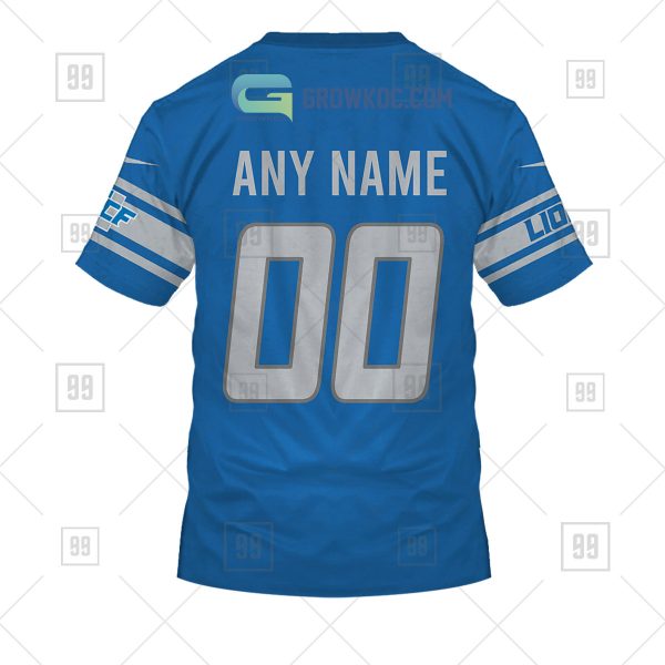 Detroit Lions NFL Personalized Home Jersey Hoodie T Shirt