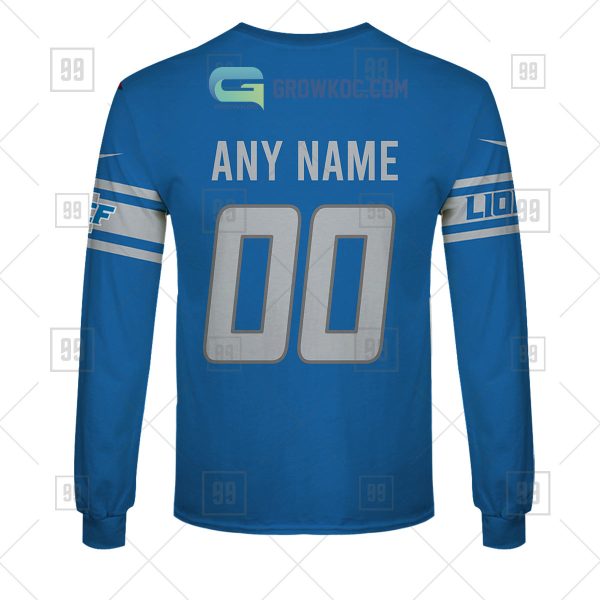 Detroit Lions NFL Personalized Home Jersey Hoodie T Shirt