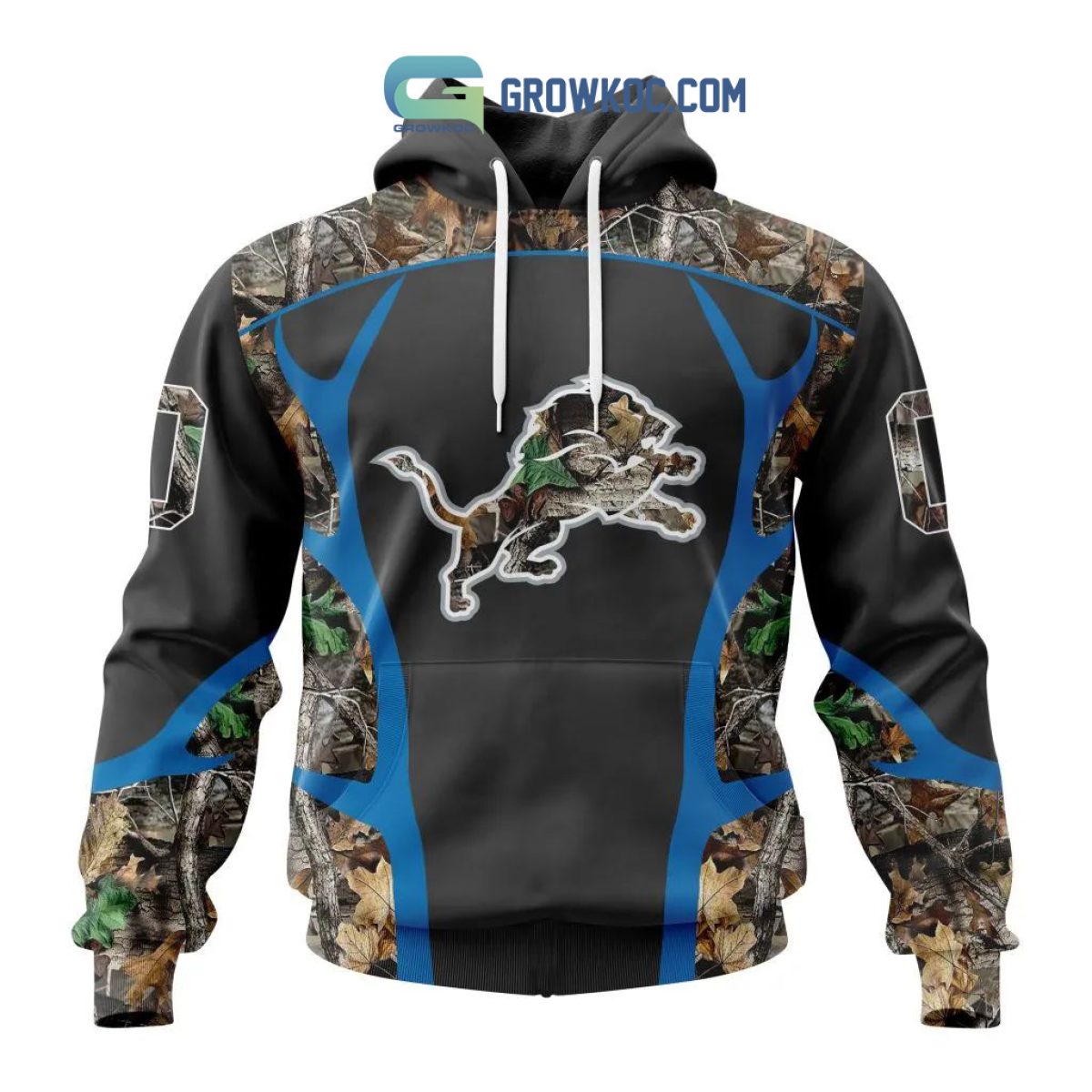 Detroit Lions NFL Special Camo Hunting Personalized Hoodie T Shirt - Growkoc