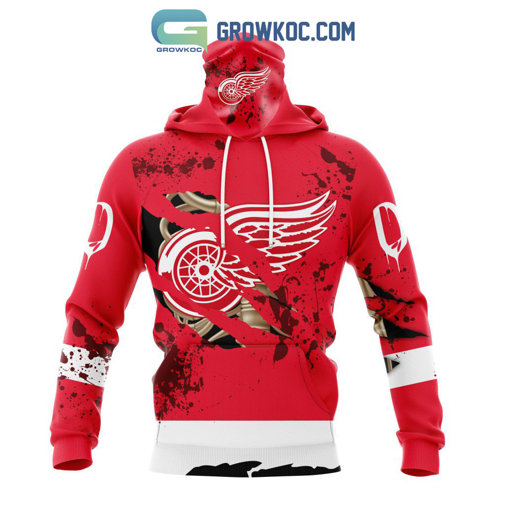 NHL Detroit Red Wings Specialized Jersey For Halloween Night Hoodie
