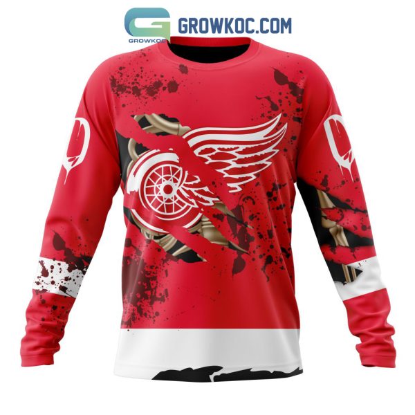 Detroit Red Wings NHL Special Design Jersey With Your Ribs For Halloween Hoodie T Shirt