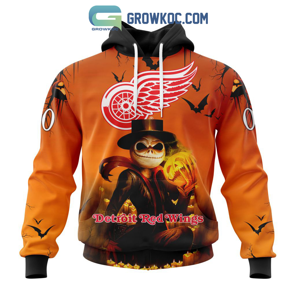 Detroit Red Wings NHL Special Jack Skellington Halloween Concepts