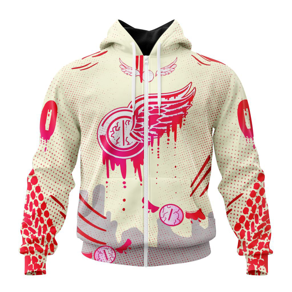 Detroit Red Wings NHL Special Jersey For Halloween Night Hoodie T