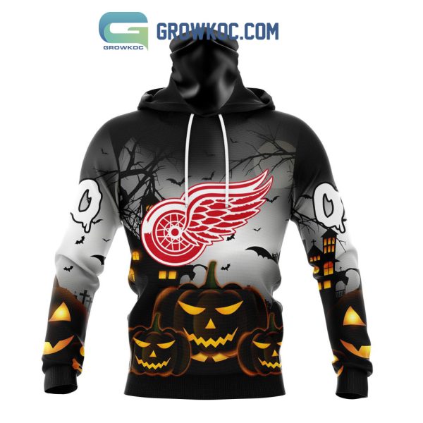 Detroit Red Wings NHL Special Pumpkin Halloween Night Hoodie T Shirt