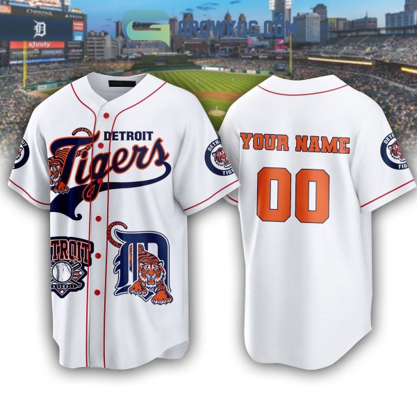 Detroit Tigers MLB Home Kit Personalized Baseball Jersey