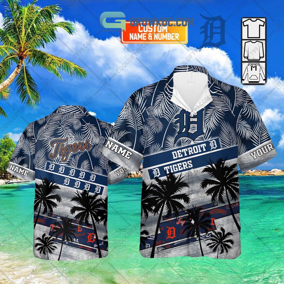 Colorado Rockies MLB Personalized Palm Tree Hawaiian Shirt - Growkoc