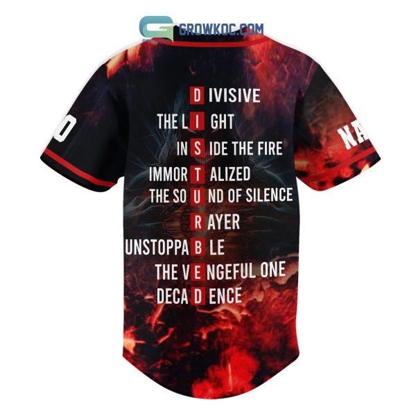 Disturbed All Hit Song Personalized Baseball Jersey