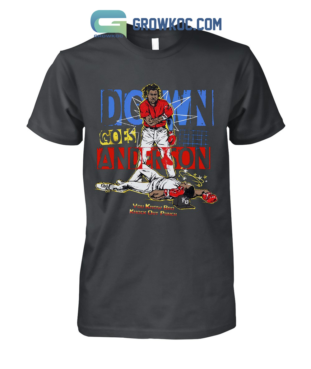 Down Goes Anderson Jose Ramirez and Tim Anderson's You Know Bro Knock Out  Punch T Shirt - Growkoc