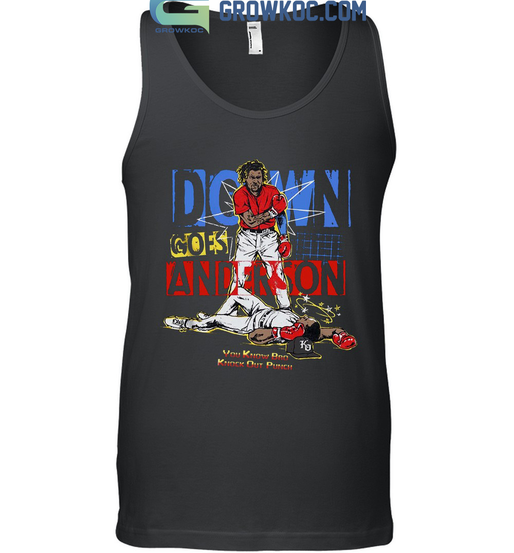 Jose Ramirez vs Tim Anderson down goes Anderson you know bro knock out  punch draw shirt, hoodie, sweater, long sleeve and tank top