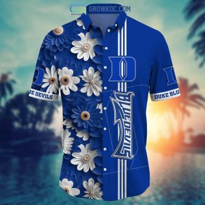 Duke Blue Devils NCAA Flower Hawaiian Shirt Shirt