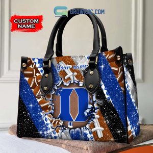 Duke Blue Devils Personalized Diamond Design Women Handbags and Woman Purse Wallet