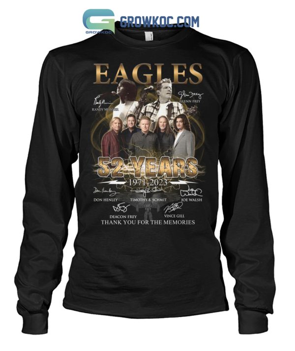 Eagles 52 Years 1971 2023 Memories T Shirt