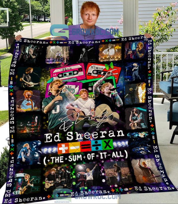 Ed Sheeran The Sum Of It All Fleece Blanket Quilt