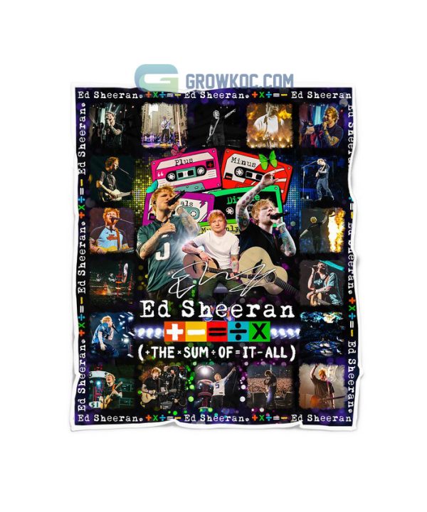 Ed Sheeran The Sum Of It All Fleece Blanket Quilt