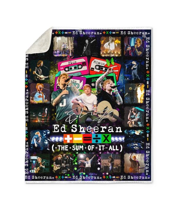 Ed Sheeran The Sum Of It All Fleece Blanket Quilt