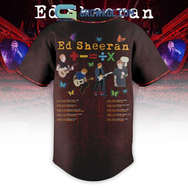 Ed Sheeran Tour 2023 Baseball Jersey